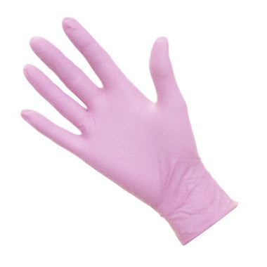 DMI Nitrile Gloves Non-Latex Pink Medium Pack of 100pcs
